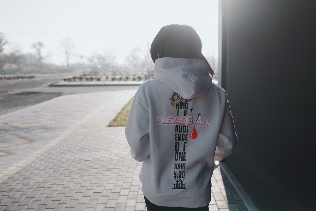 SEEKING Bible Christian Faith Grey Pullover Hoodie Unisex