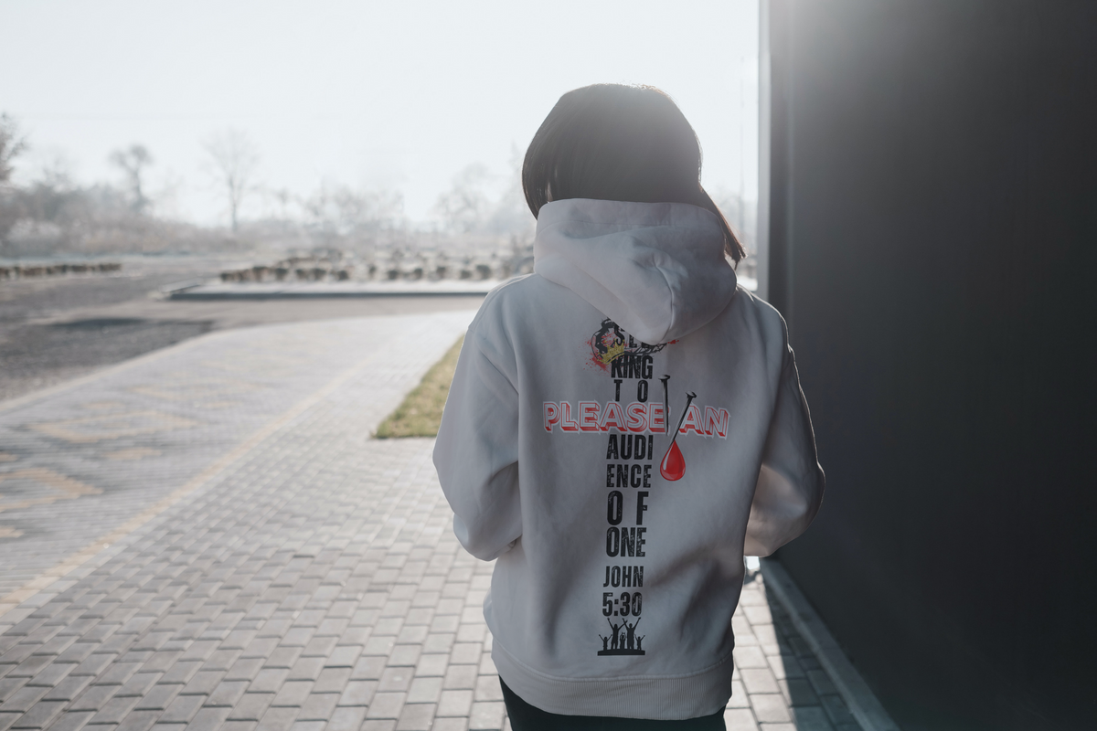 SEEKING Bible Christian Faith Grey Pullover Hoodie Unisex