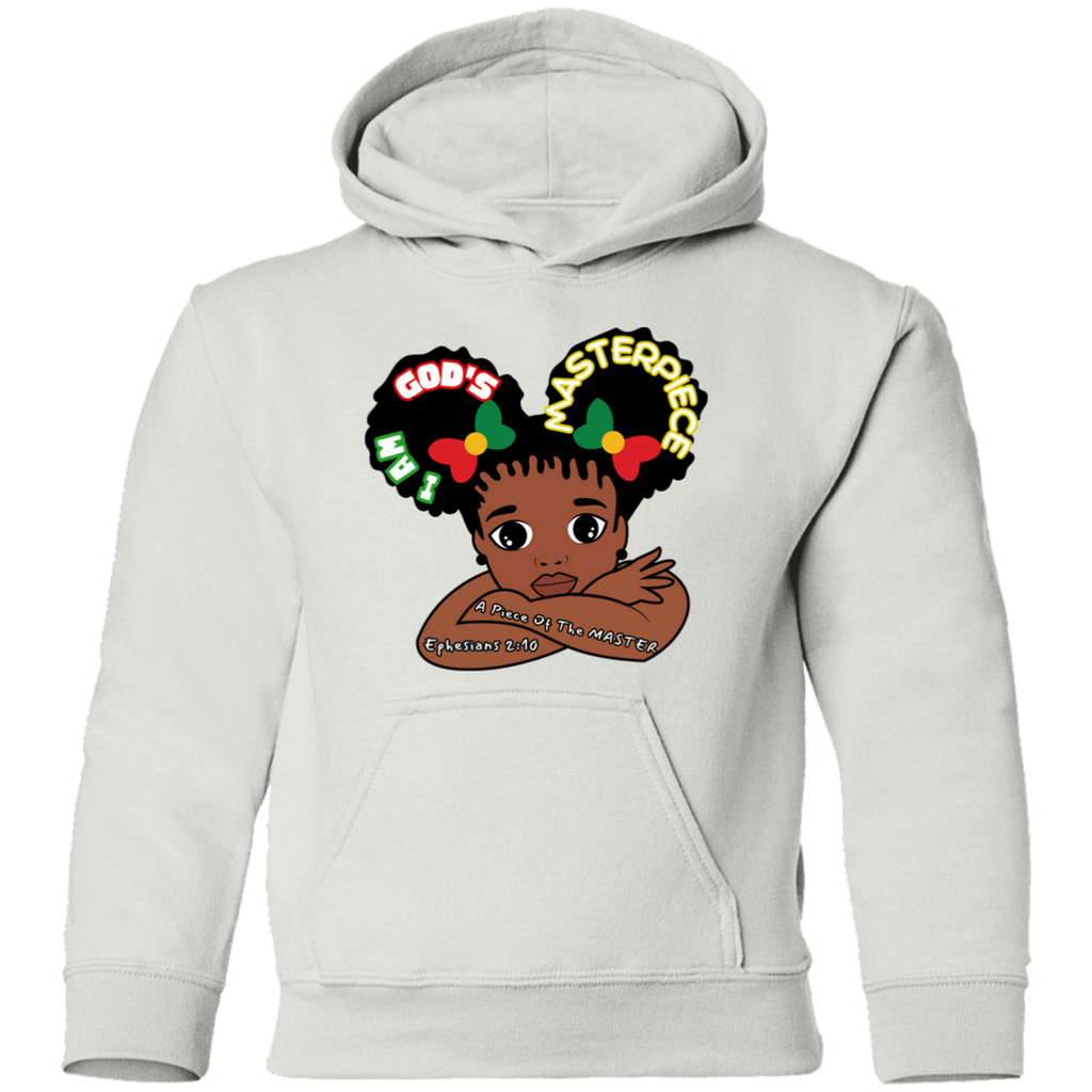 MASTERPIECE Affirmation Faith Girl's White Pullover Hoodie