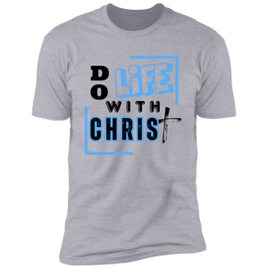 LIFE WITH CHRIST Cross Summer Christian Faith Unisex Short Sleeves T-Shirt