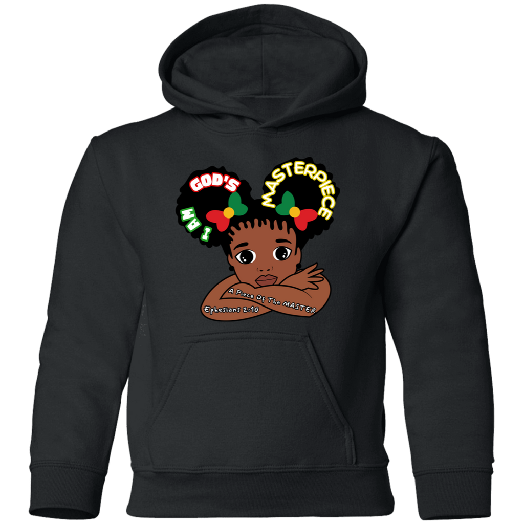 MASTERPIECE Affirmation Faith Girl's Black Pullover Hoodie