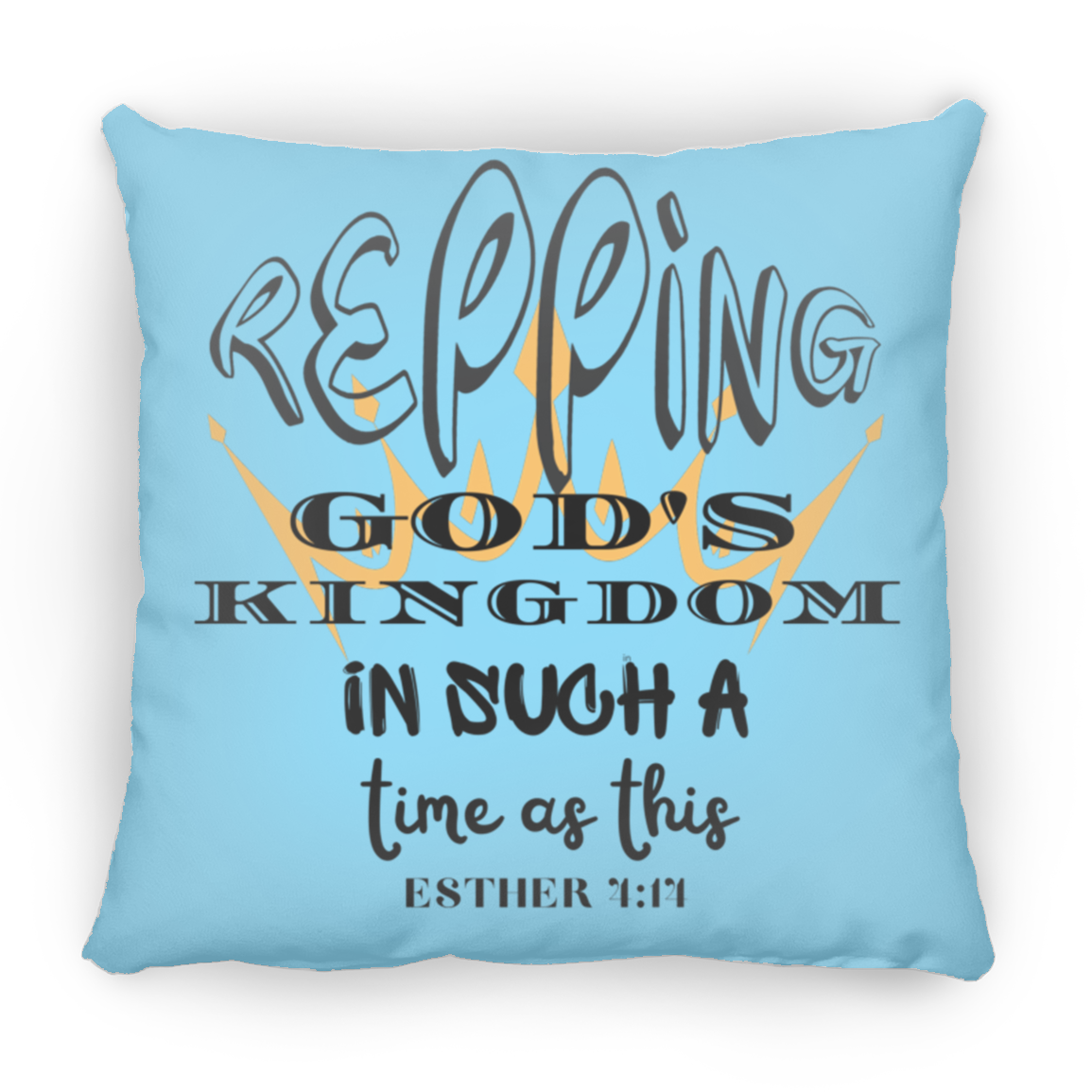 Kingdom Bible Scripture Faith Large Square Pillow for Bed and Sofa