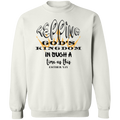 KINGDOM Bible Christian Faith White Graphic Pullover Sweatshirt Unisex