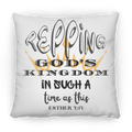 Kingdom Bible Scripture Faith Large Square Pillow for Bed and Sofa