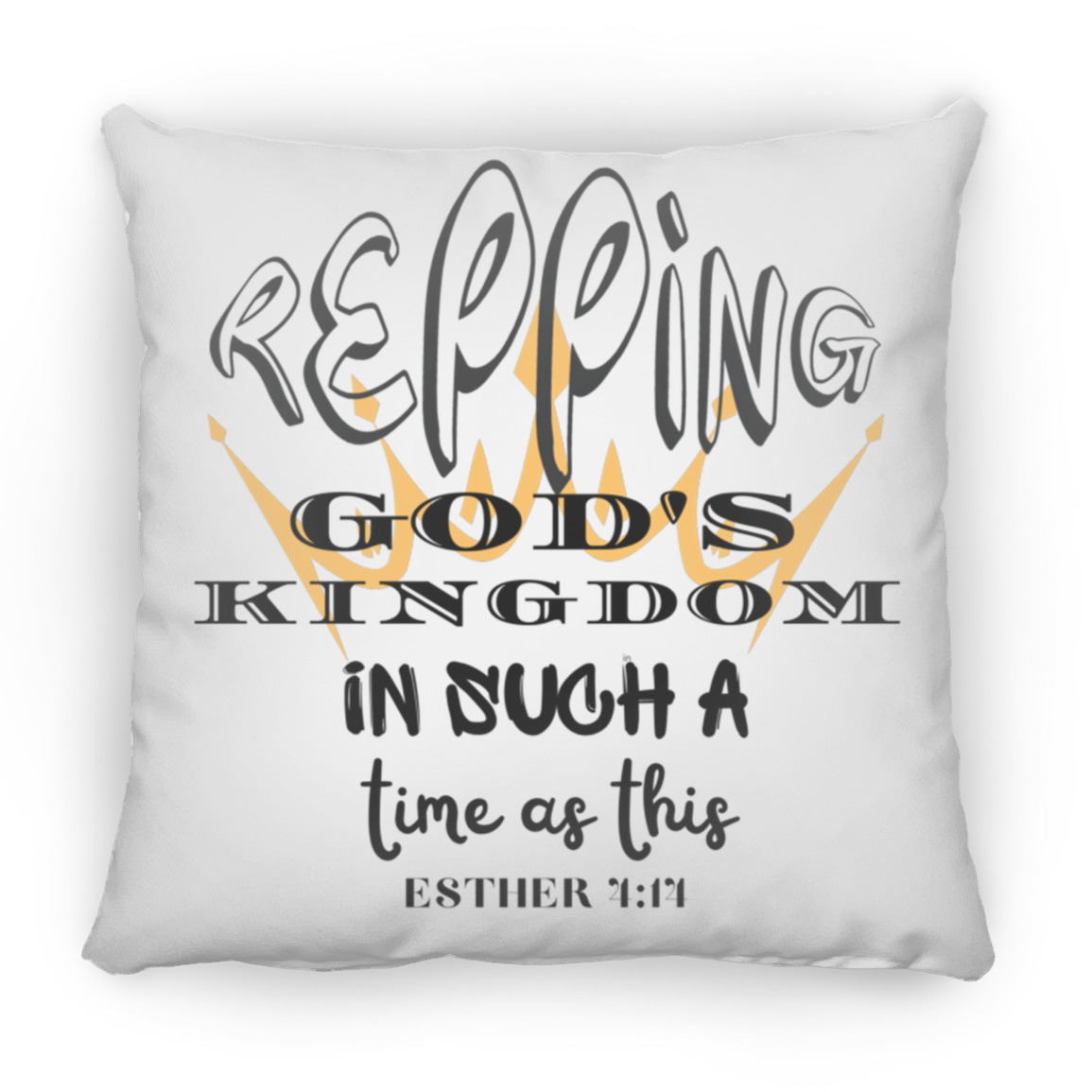 Kingdom Bible Scripture Faith Large Square Pillow for Bed and Sofa