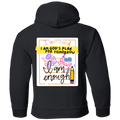 GOD'S PLAN Affirmation Faith Girls Black Pullover Hoodie