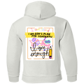 GOD'S PLAN Affirmation Faith Girls White Pullover Hoodie