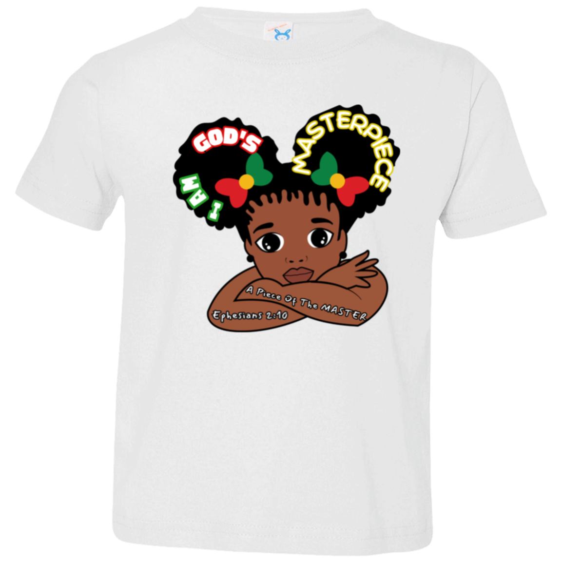 MASTERPIECE Affirmation Faith Bible Girls Toddler T-Shirt