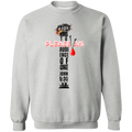 SEEKING Cross Bible Christian Faith Grey Graphic Pullover Sweatshirt Unisex