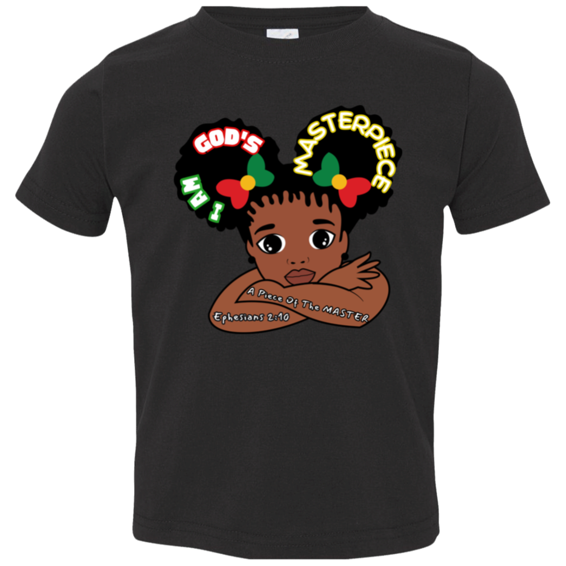 MASTERPIECE Affirmation Faith Bible Girls Toddler T-Shirt