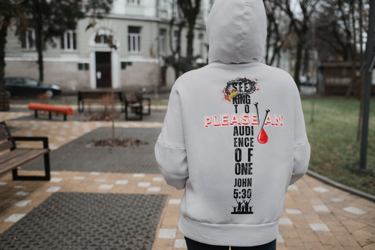 SEEKING Bible Christian Faith Grey Pullover Hoodie Unisex
