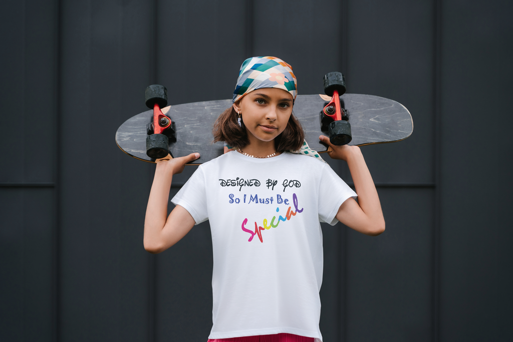 DESIGNED BY GOD Affirmation Christian Faith Boys' T-Shirt