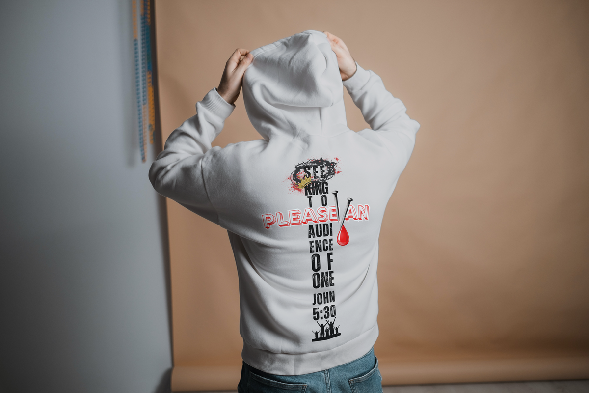 SEEKING Bible Christian Faith Grey Pullover Hoodie Unisex