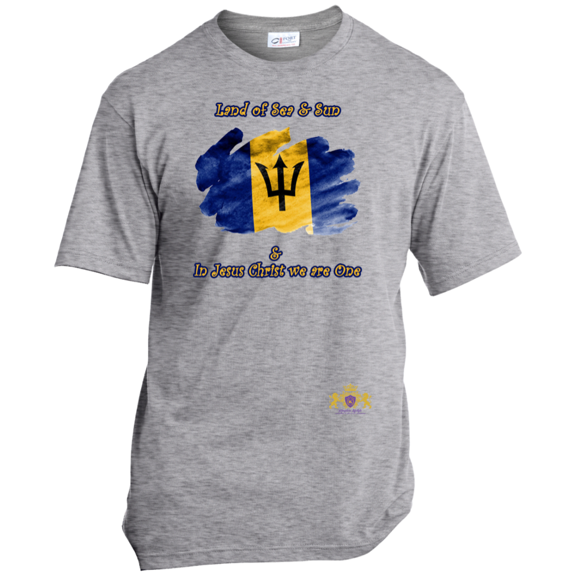 BARBADOS Godly Christian Faith Cultural Flag Unisex T-Shirt