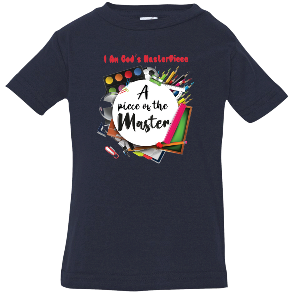 MASTERPIECE Affirmation Bible Christian Faith Infant Jersey T-Shirt Boys Girls Unisex