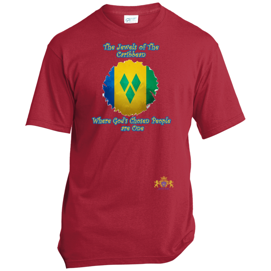 ST. VINCENT Godly Christian Faith Cultural Flag Unisex T-Shirt