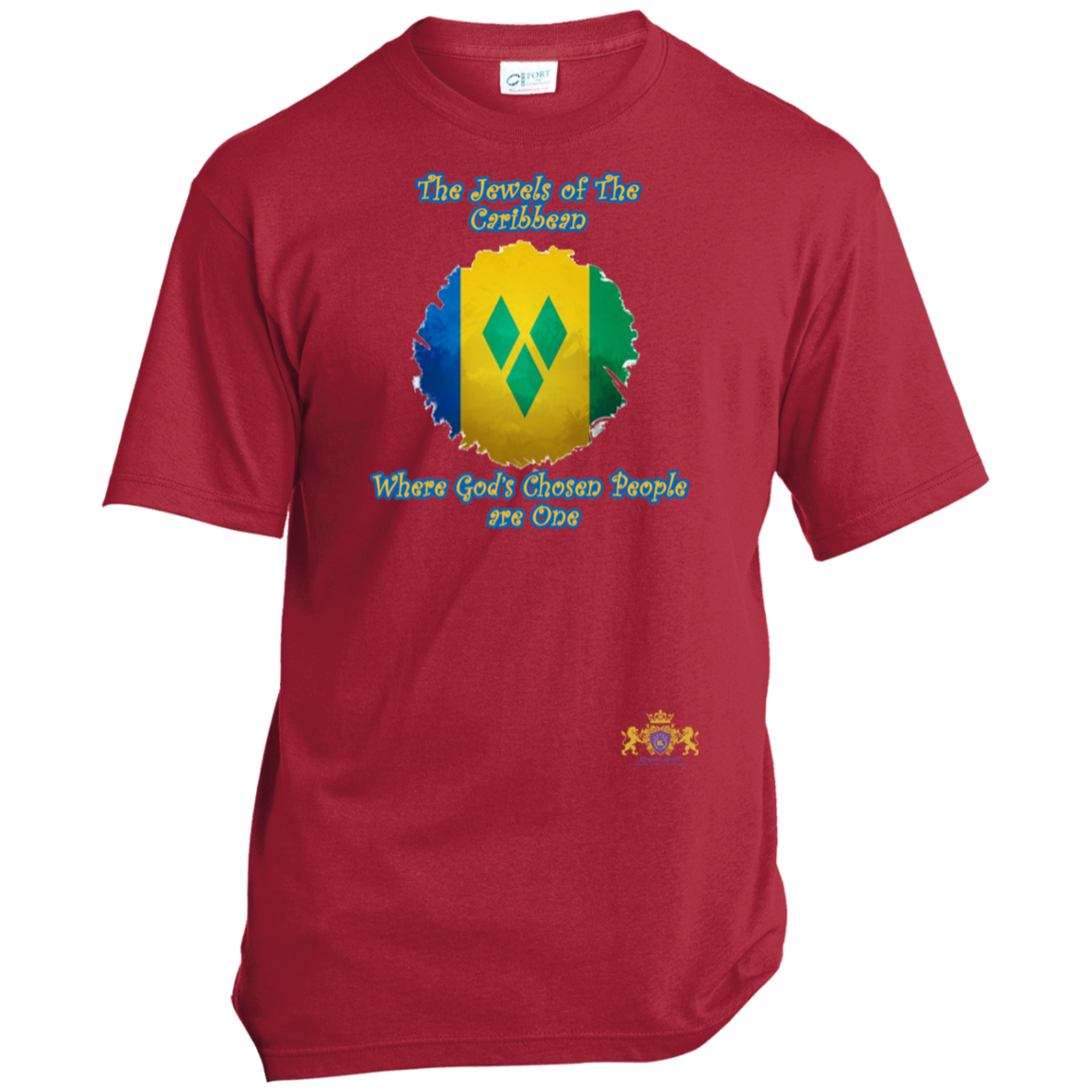 ST. VINCENT Godly Christian Faith Cultural Flag Unisex T-Shirt