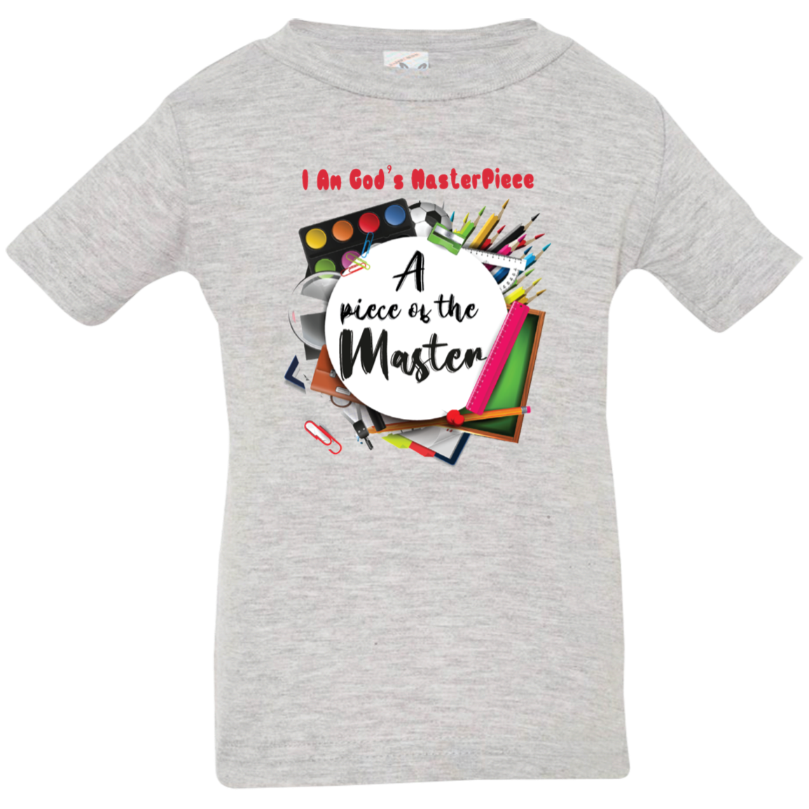 MASTERPIECE Affirmation Bible Christian Faith Infant Jersey T-Shirt Boys Girls Unisex