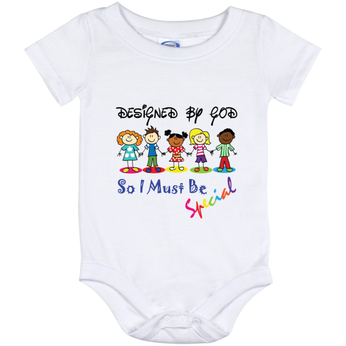 DESIGNED BY GOD Affirmation Christian Faith Baby Onesie Boys Girls Unisex