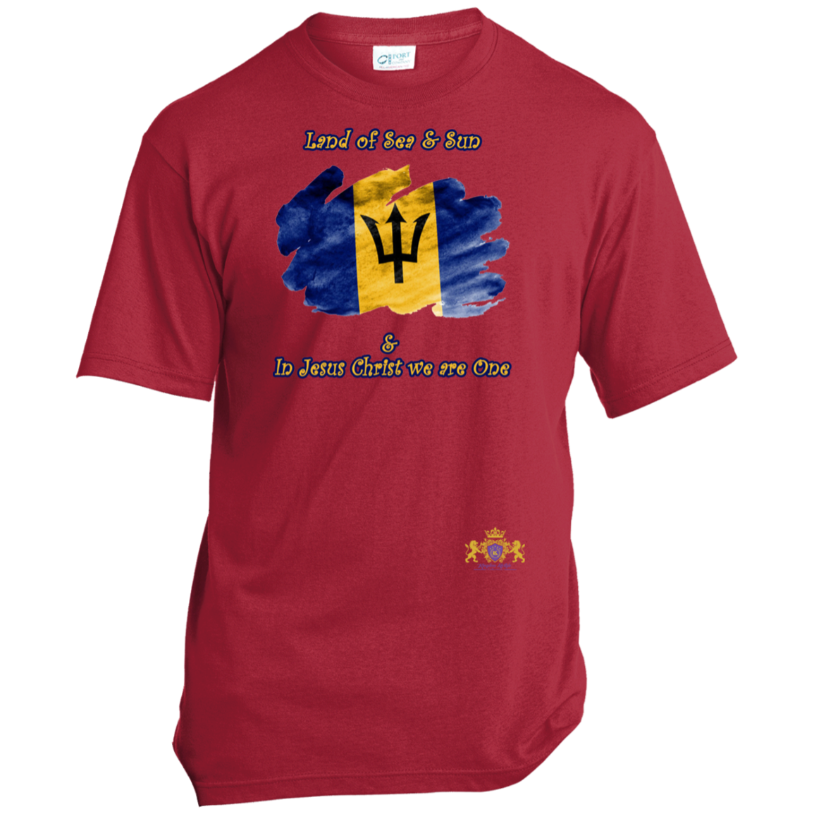 BARBADOS Godly Christian Faith Cultural Flag Unisex T-Shirt