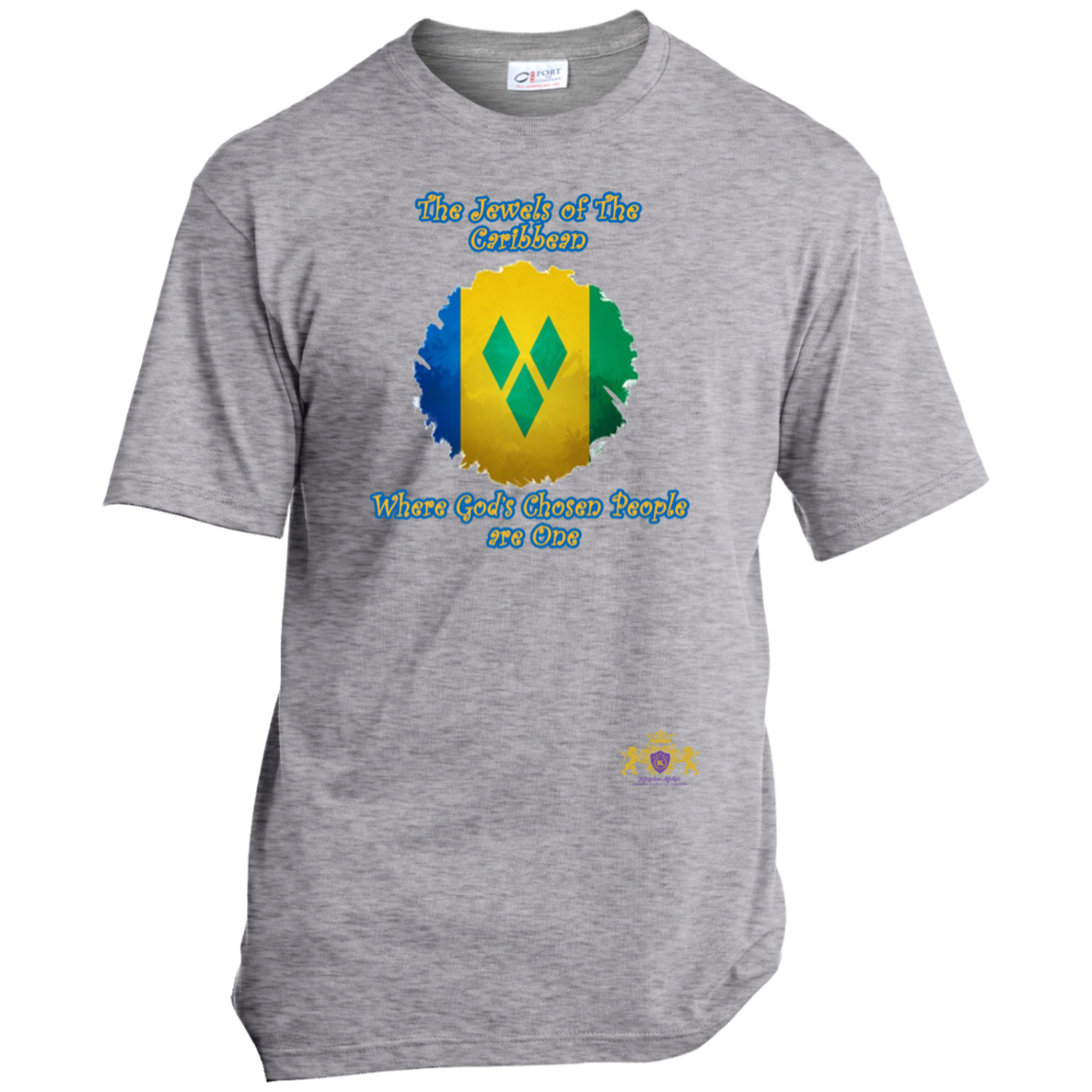 ST. VINCENT Godly Christian Faith Cultural Flag Unisex T-Shirt