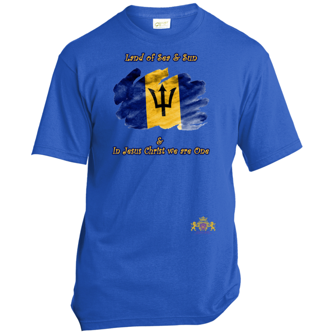 BARBADOS Godly Christian Faith Cultural Flag Unisex T-Shirt