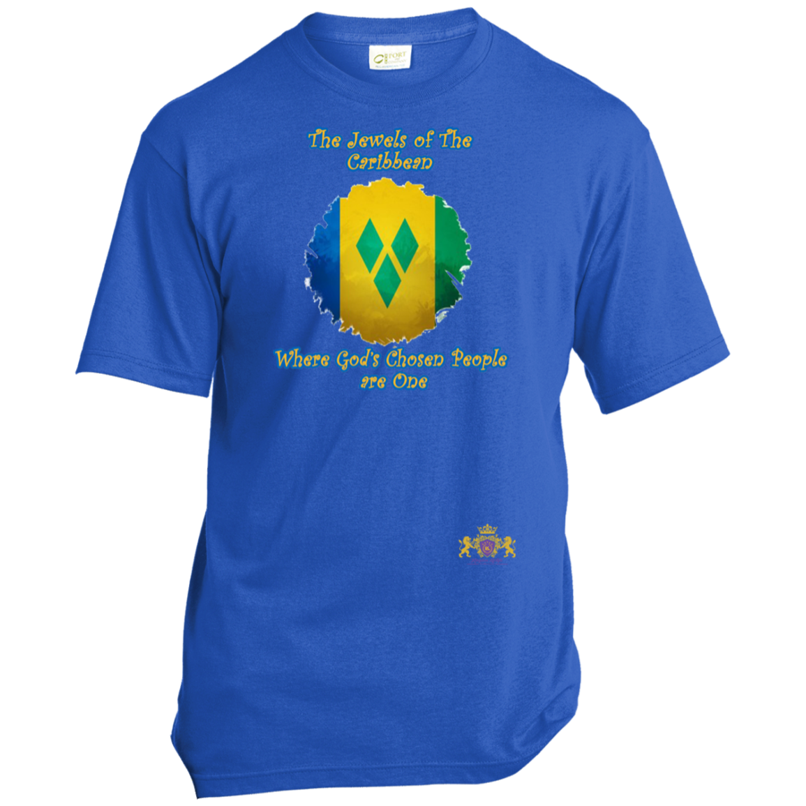 ST. VINCENT Godly Christian Faith Cultural Flag Unisex T-Shirt