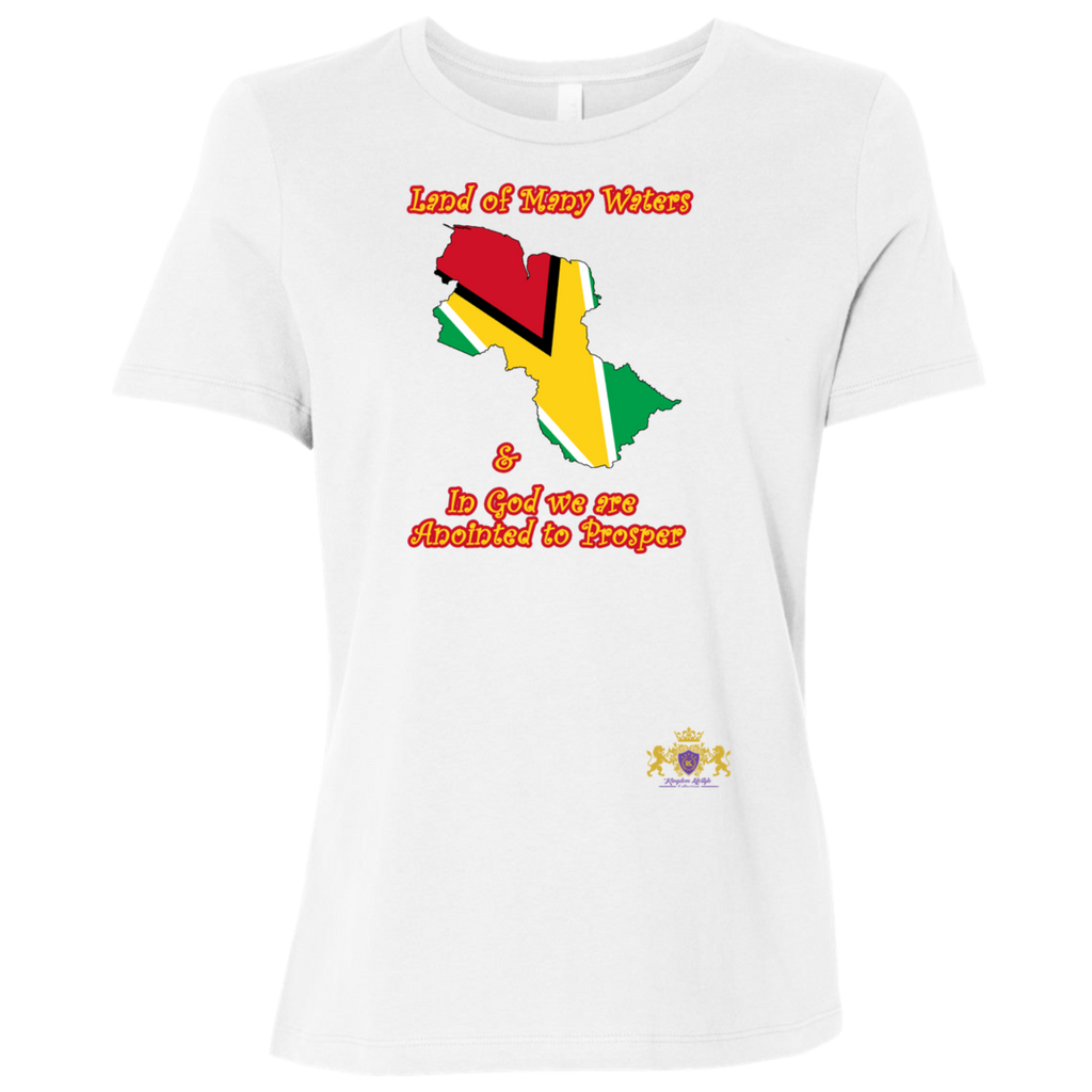 GUYANA Godly Christian Faith Cultural Flag Ladies' T-Shirt