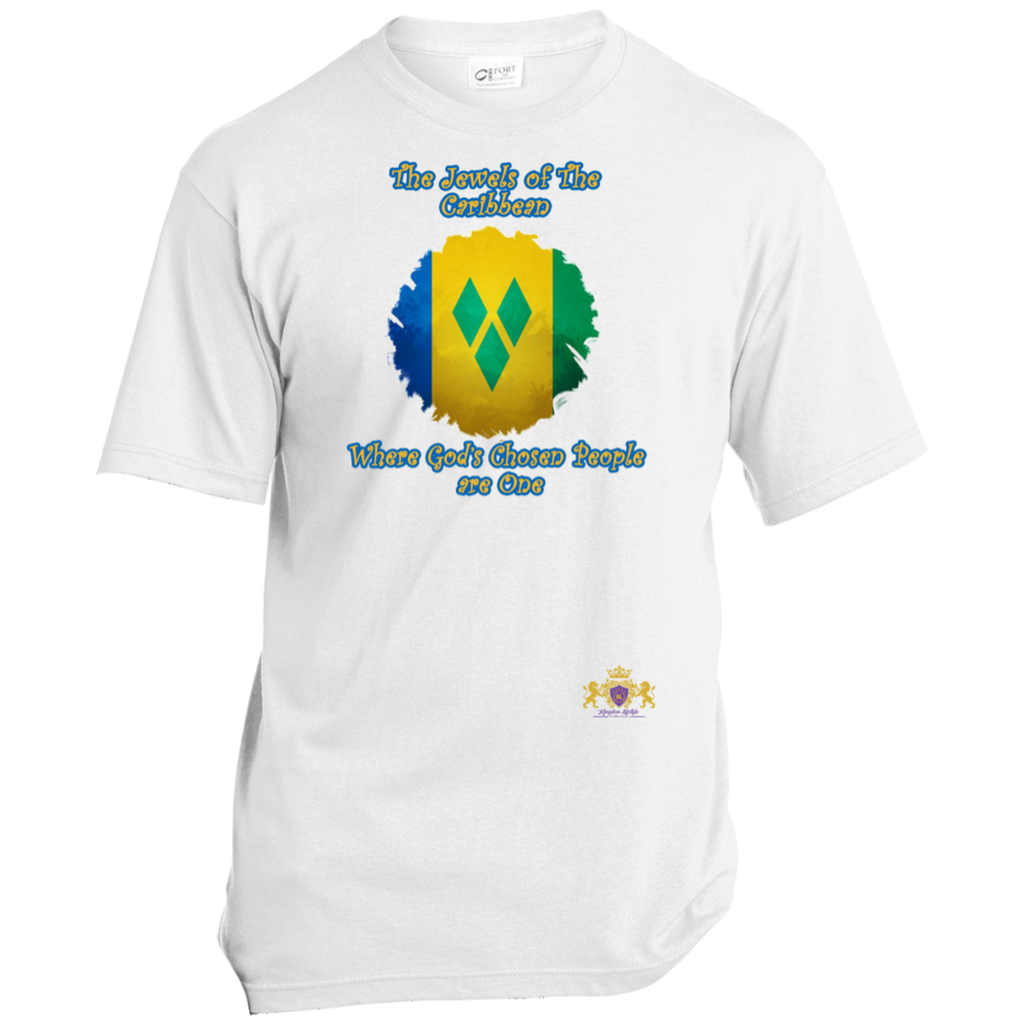 ST. VINCENT Godly Christian Faith Cultural Flag Unisex T-Shirt