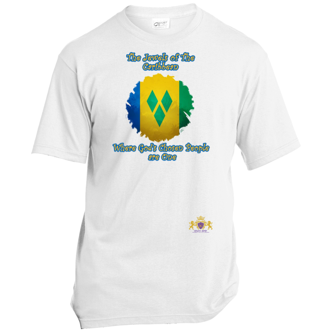 ST. VINCENT Godly Christian Faith Cultural Flag Unisex T-Shirt