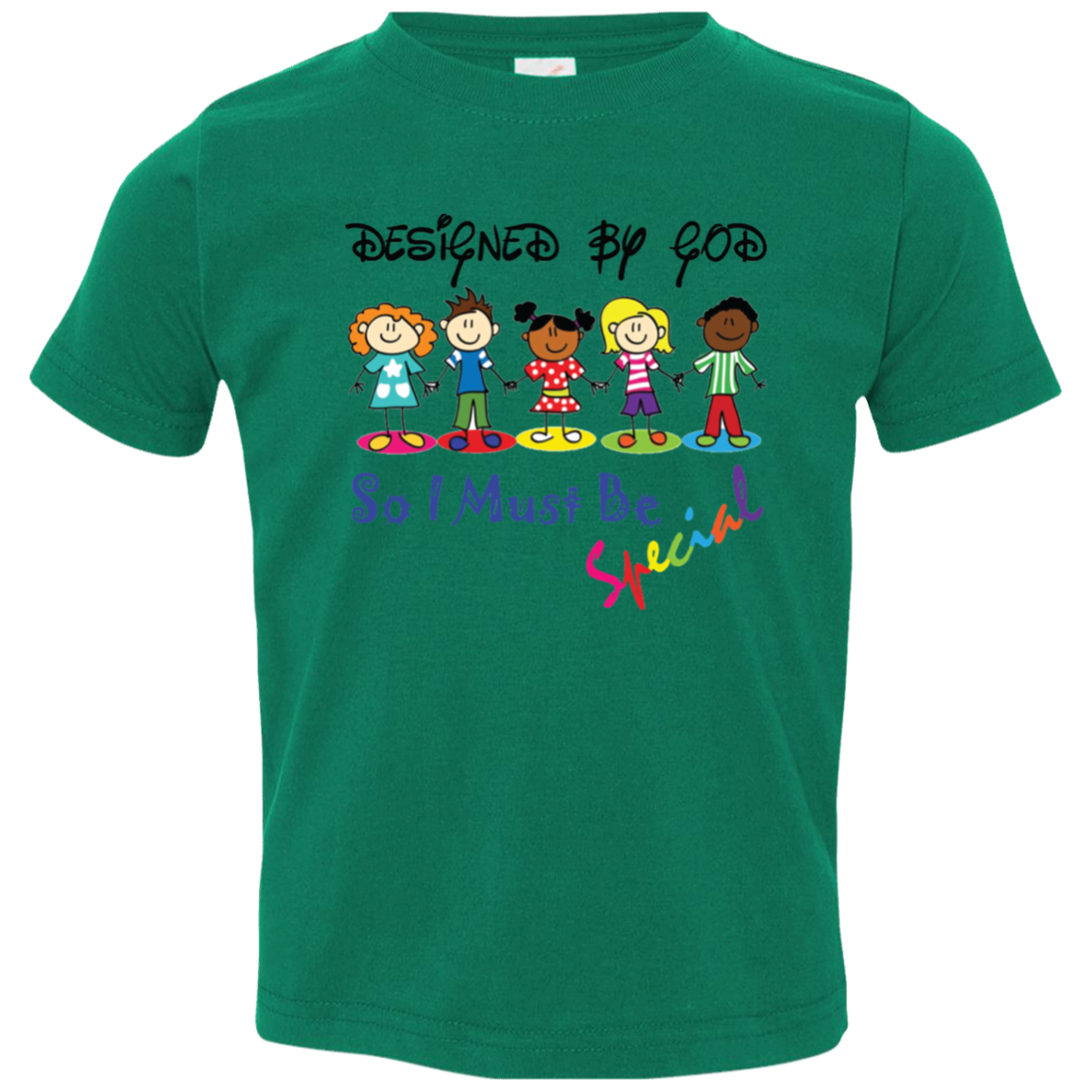 DESIGNED BY GOD Affirmation Christian Faith Toddler Unisex T-Shirt