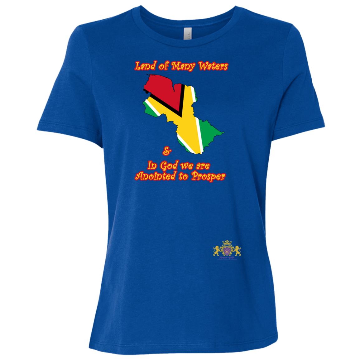 GUYANA Godly Christian Faith Cultural Flag Ladies' T-Shirt