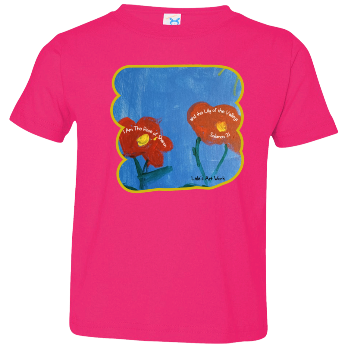 ROSE OF SHARON Christian Faith Bible Painting Graphic Unisex Toddler Boy Girl T-Shirt