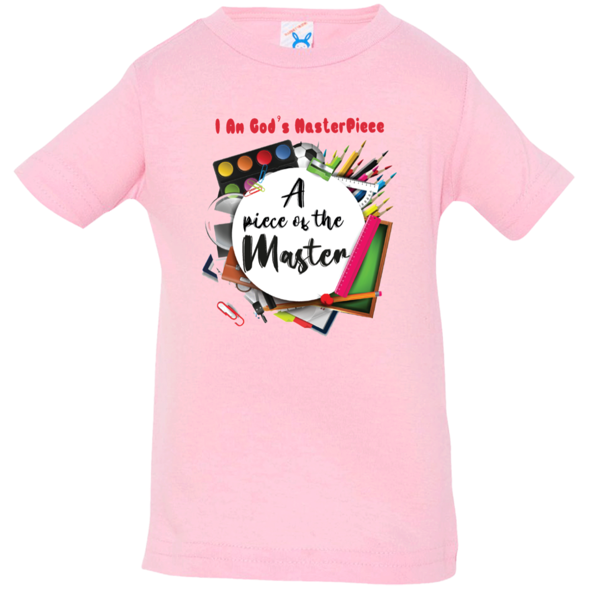 MASTERPIECE Affirmation Bible Christian Faith Infant Jersey T-Shirt Boys Girls Unisex