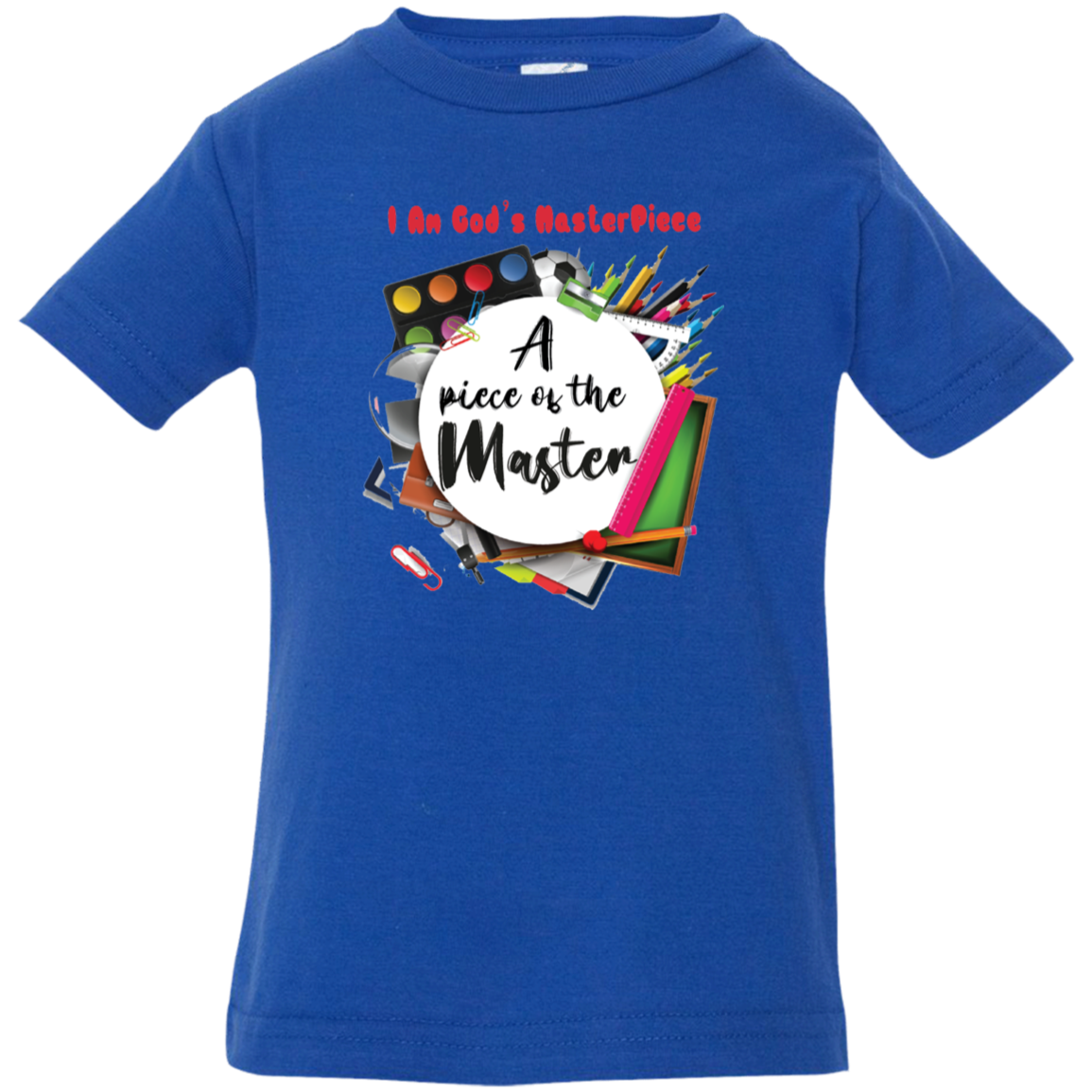 MASTERPIECE Affirmation Bible Christian Faith Infant Jersey T-Shirt Boys Girls Unisex