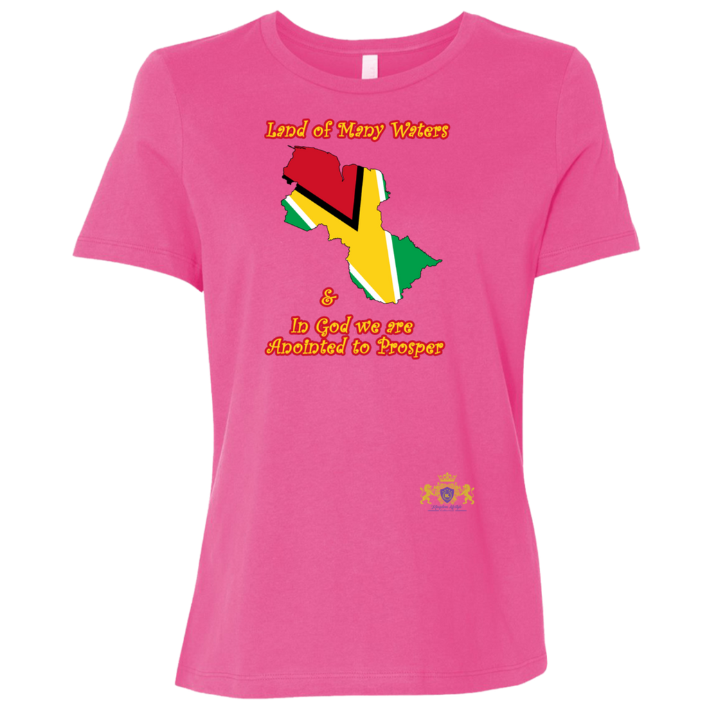GUYANA Godly Christian Faith Cultural Flag Ladies' T-Shirt