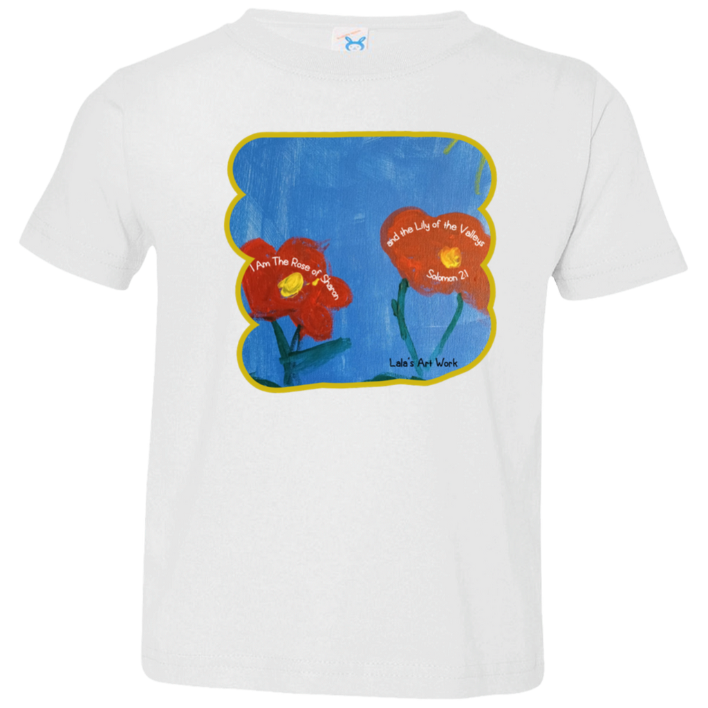 ROSE OF SHARON Christian Faith Bible Painting Graphic Unisex Toddler Boy Girl T-Shirt