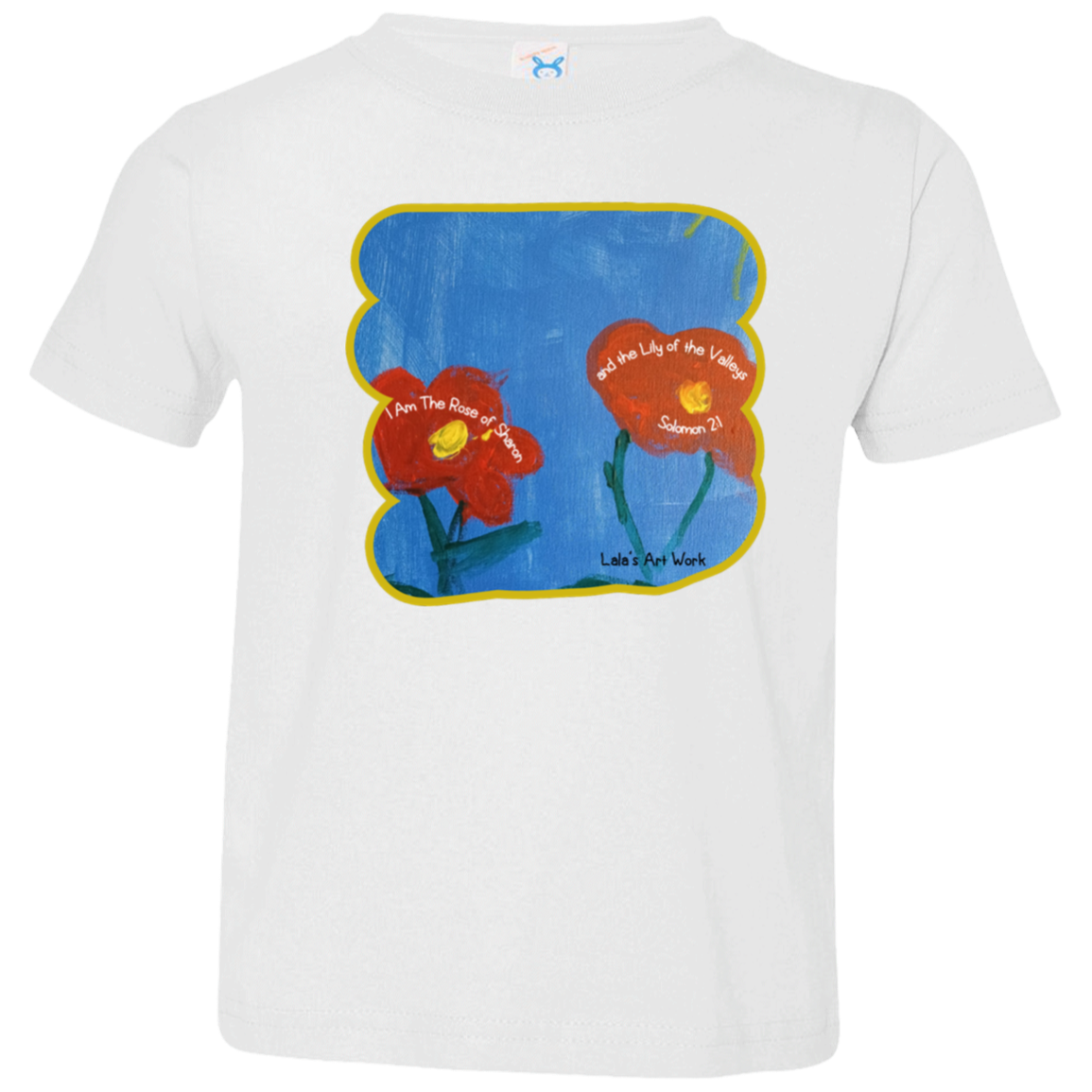 ROSE OF SHARON Christian Faith Bible Painting Graphic Unisex Toddler Boy Girl T-Shirt