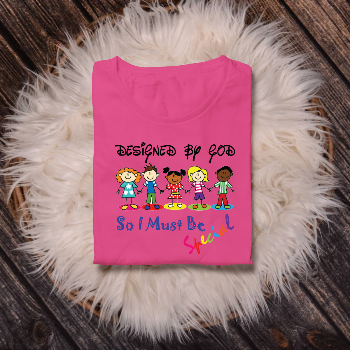 DESIGNED BY GOD Affirmation Christian Faith Toddler Unisex T-Shirt